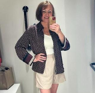 Black and White Polka Dot Jacket