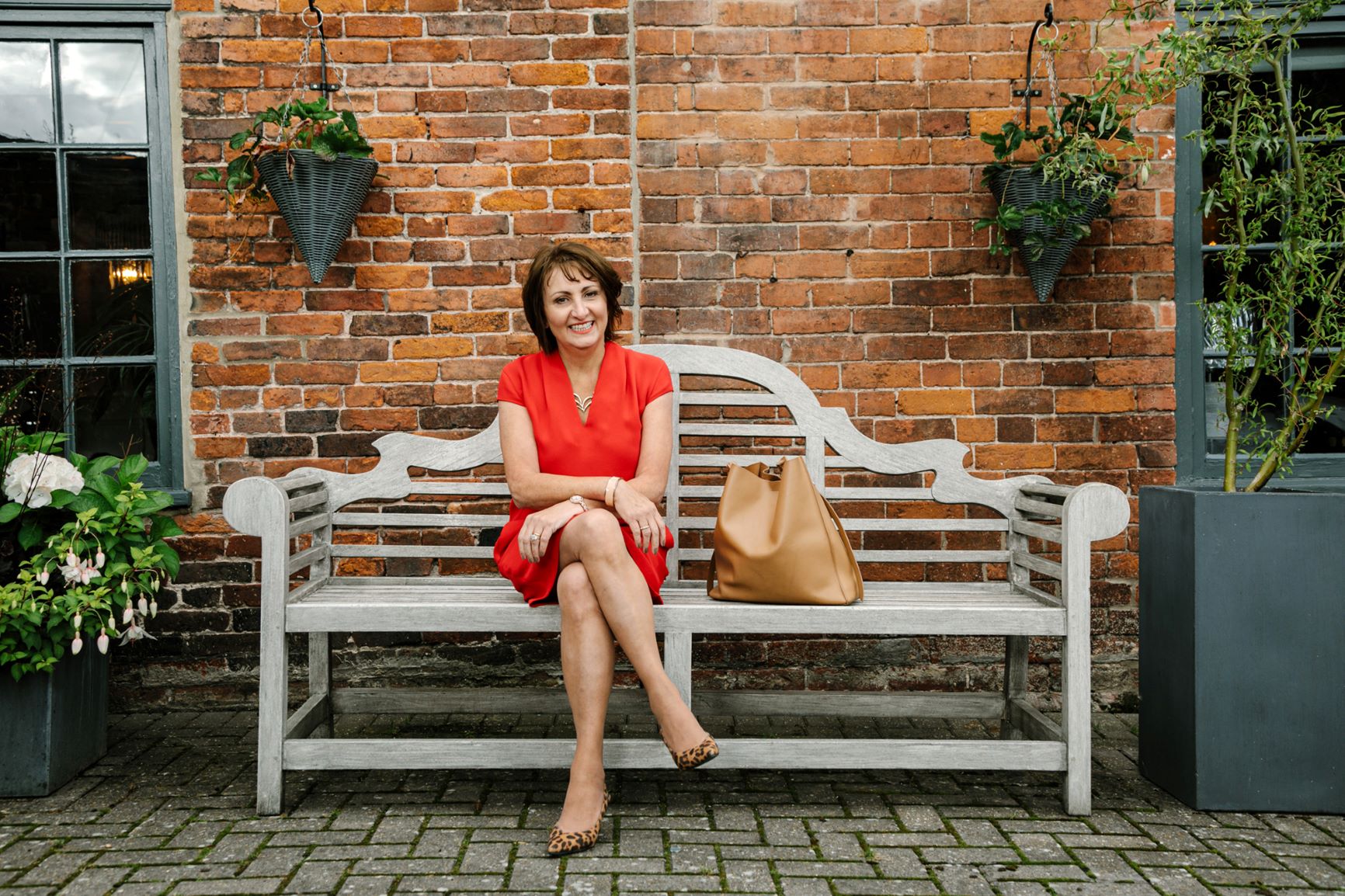 Red dress bench edit